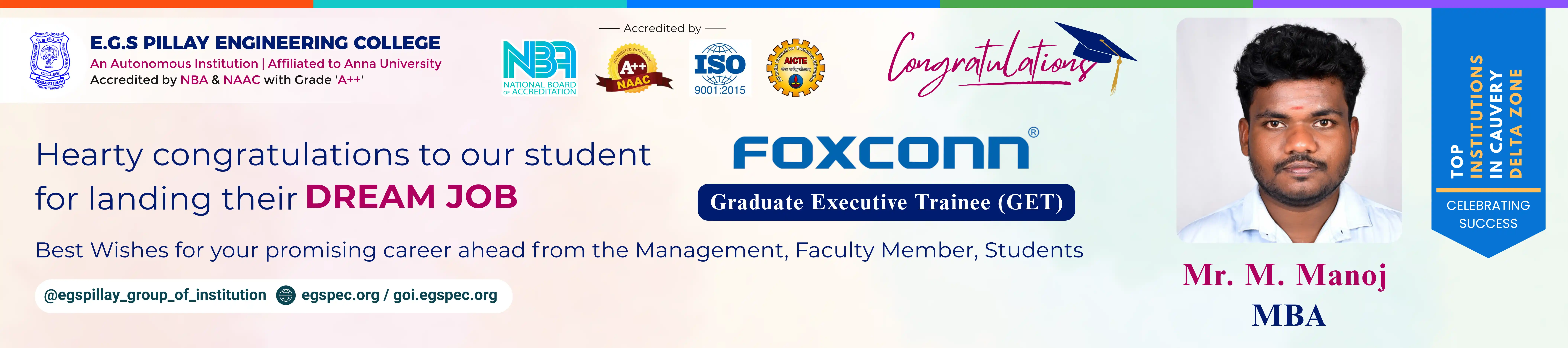 Foxconn MBA Banner